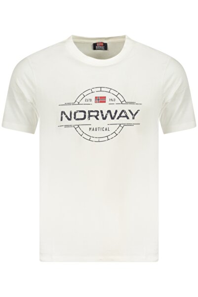 Norway Tricou bărbătesc, cu imprimeu grafic, confecționat din bumbac, croială...