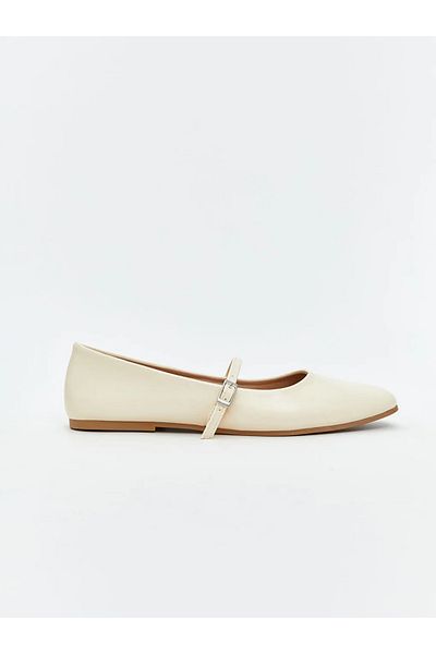 LC Waikiki Lcw Steps Leather Look Women's Ballerina Shoes
