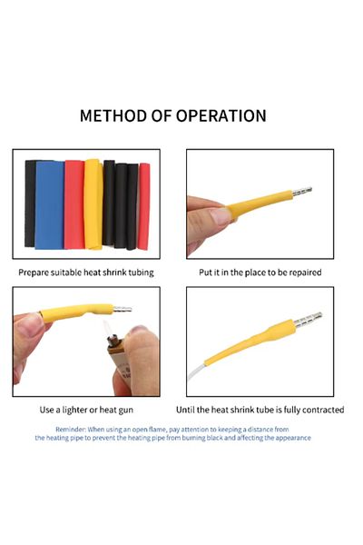 ROBOFUN 140PCS Colored Heat Shrink Tubes Kit in Plastic Box