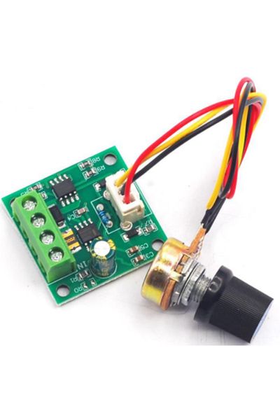 ROBOFUN Regulator de viteză pentru motor DC PWM 1.8V 3V 5V 6V 12V 2A Modul de control al vitezei 1803BW