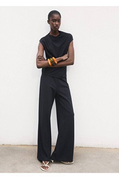 MANGO Woman Wide leg elastik belli pantolon