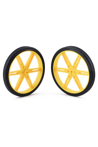 Pololu wheels 80×10mm yellow
