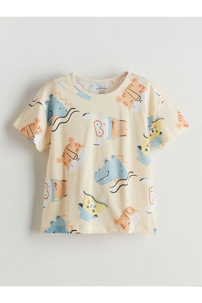 LC Waikiki Printed Baby Boy T-Shirt and Shorts 2-Pack