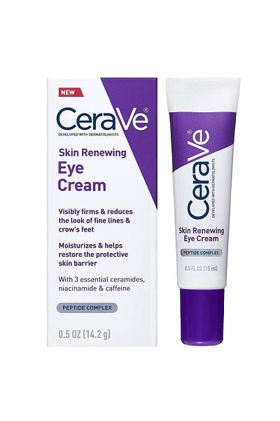 CeraVe Skin Renewing Eye Cream, Anti-Wrinkle, Niacinamide & Hyaluronic Acid, 14.2g