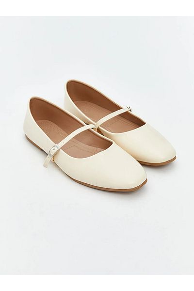 LC Waikiki Lcw Steps Leather Look Women's Ballerina Shoes