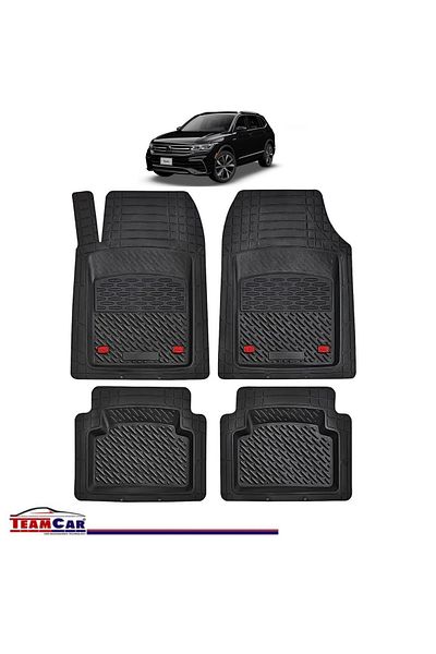 TEAMCAR ® Car Mats Tray Type Compatible with Volkswagen Tiguan BW2 SUV (2016–2024)