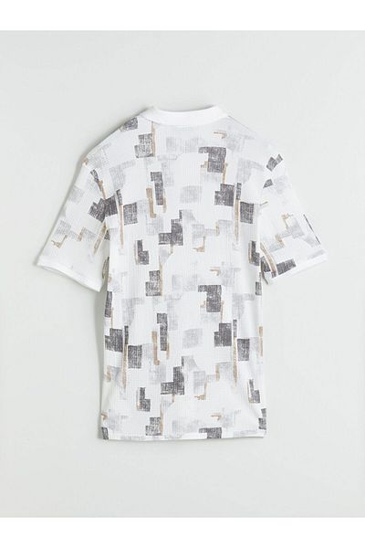 LC Waikiki Polo Neck Patterned Pique Men's T-Shirt