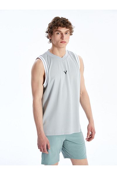 LC Waikiki New Season Crew Neck Printed Men's Sleeveless T-Shirt - S5I513Z8