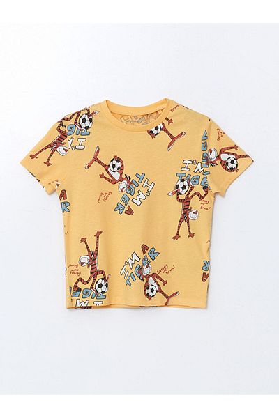 LC Waikiki Crew Neck Printed Boy's T-Shirt