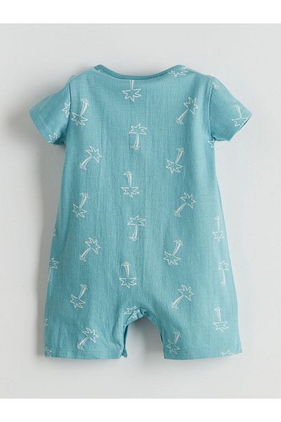 LC Waikiki Lcw Printed Baby Boy Rompers and Bibs 2-Piece Fast Fashion