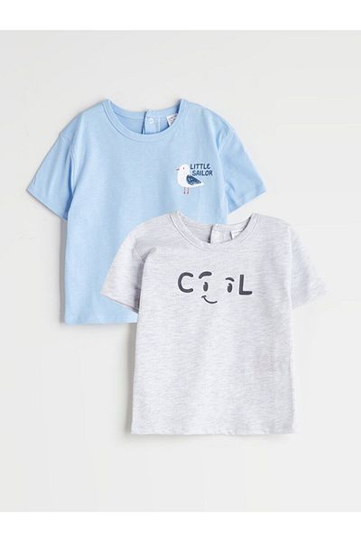 LC Waikiki Printed Cotton Baby Boy T-Shirt 2 Pcs