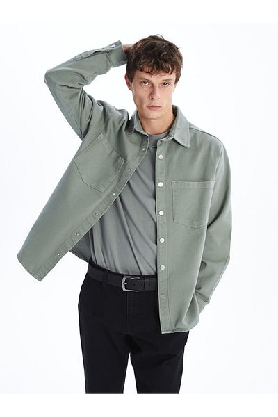 LC Waikiki Regular Fit Long Sleeve Men's Jean Shirt