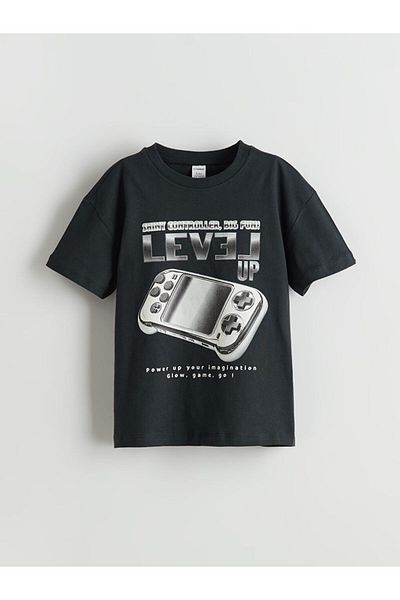 LC Waikiki Crew Neck Printed Boy's T-Shirt