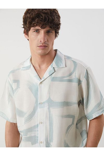 LC Waikiki Regular Fit Short Sleeve Patterned Men's Shirt