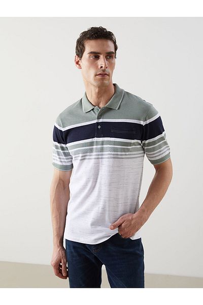 LC Waikiki Polo Neck Striped Pique Men's T-Shirt
