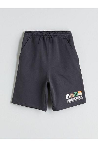 LC Waikiki Printed Boys' Shorts with Elastic Waist