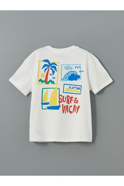 LC Waikiki Crew Neck Printed Boy's T-Shirt