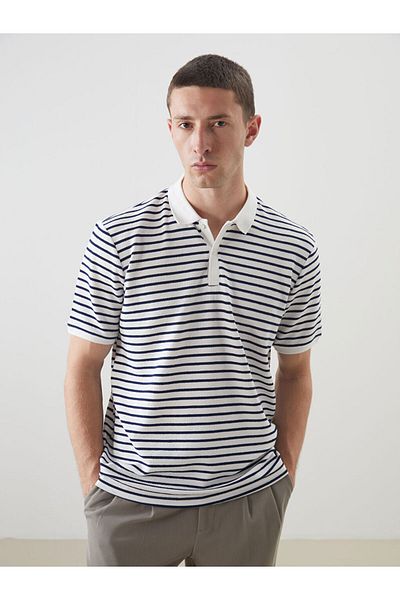 LC Waikiki Polo Neck Striped Men's T-Shirt