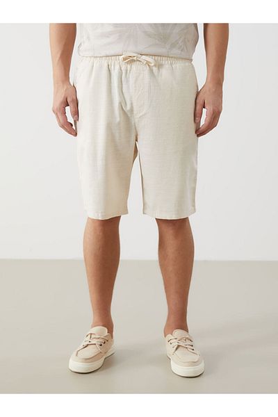 LC Waikiki Standard Mold Linen Look Men's Shorts