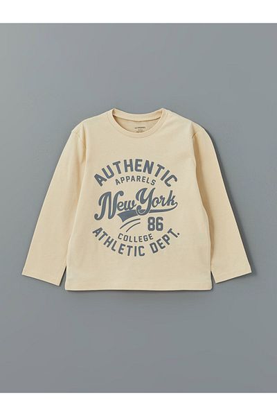 LC Waikiki Crew Neck Printed Boy's T-Shirt