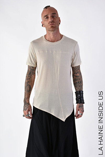 La Haine Inside Us TRICOU ASIMETRIC REGULAR - LA HAINE INSIDE US - BEJ, XXL