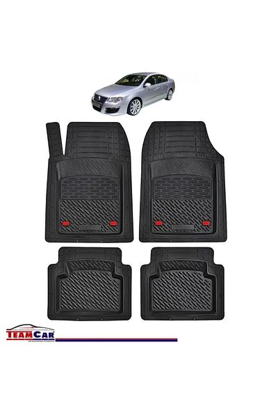 TEAMCAR ® Car Mats Tray Type Compatible with Volkswagen Passat B6 Sedan (2005–2010)