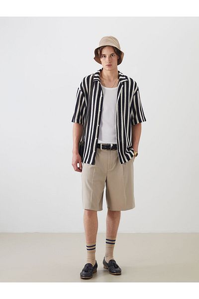 LC Waikiki Regular Fit Resort Collar Short Sleeve Men's Shirt