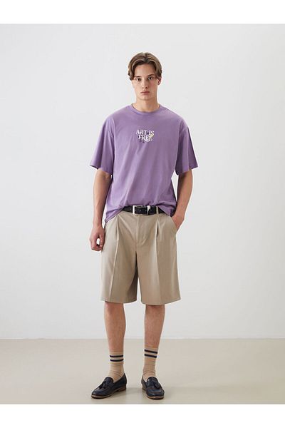 LC Waikiki Crew Neck Printed Combed Cotton Men's T-Shirt