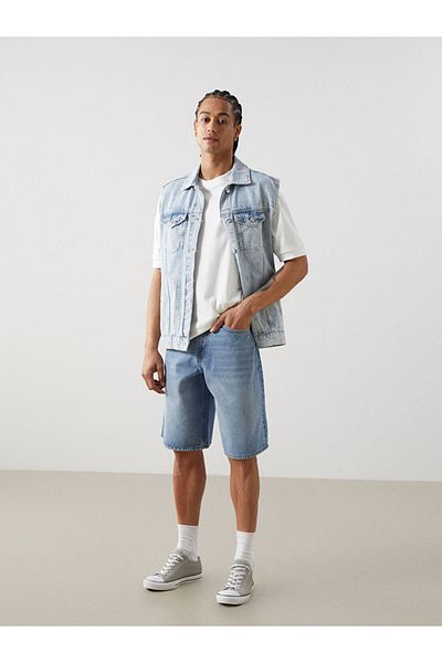 LC Waikiki Comfortable Fit Men's Jean Shorts