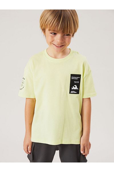 LC Waikiki Lcw Crew Neck Printed Boys' T-Shirt