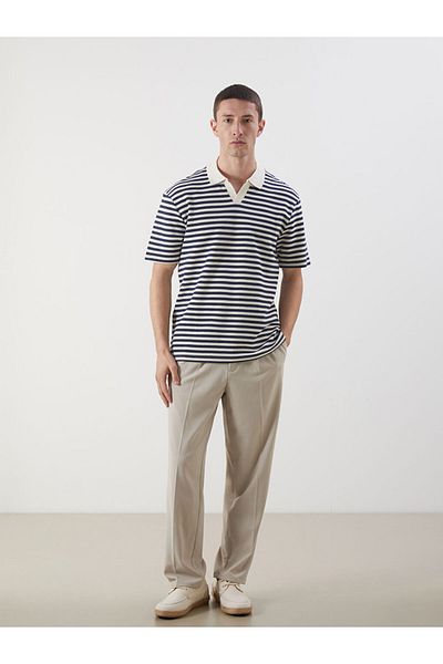 LC Waikiki Polo Neck Striped Men's T-Shirt