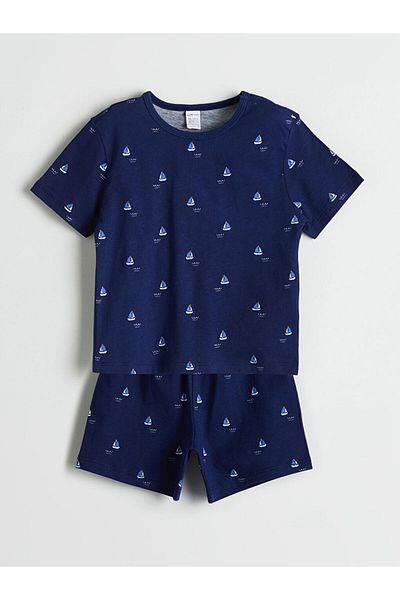LC Waikiki Printed Baby Boy T-Shirt and Shorts 2-Pack
