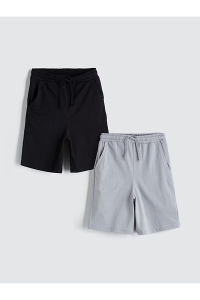 LC Waikiki New Season Boys' Shorts with Elastic Waist 2-Piece - S5R987Z4