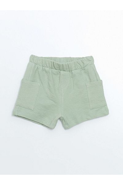 LC Waikiki Baby Boy Shorts with Elastic Waist and Cotton Pockets