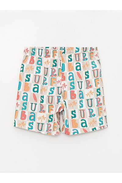LC Waikiki Quick Dry Boys' Swim Shorts with Elastic Waist