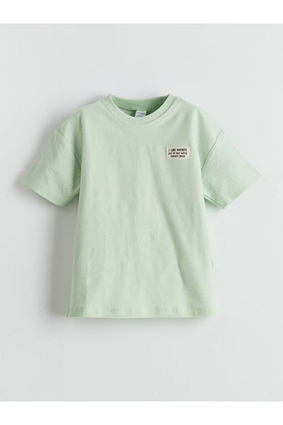LC Waikiki Crew Neck Text Printed Boys' T-Shirt