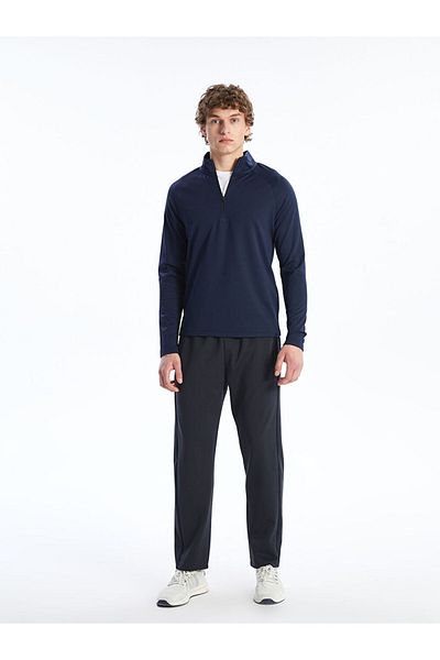 LC Waikiki Zippered Stand Collar Long Sleeve Men's Sweatshirt