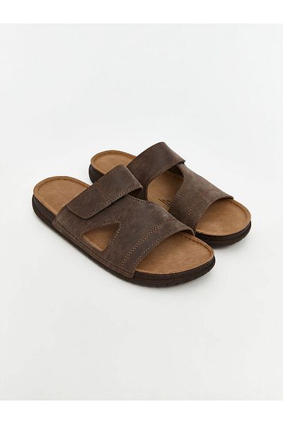 LC Waikiki Мъжки чехли с велурена визия