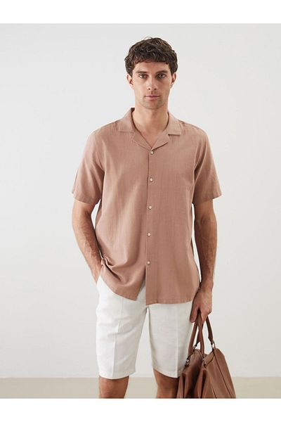 LC Waikiki Regular Fit Short Sleeve Dobby Men's Shirt