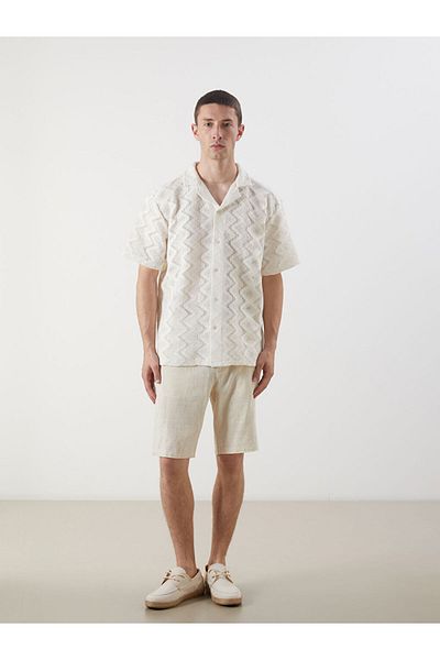 LC Waikiki Ανδρικό πουκάμισο με κοντό μανίκι New Season Regular Fit - S5IO50Z8