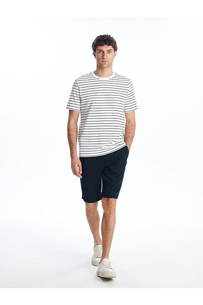 LC Waikiki Comfortable Fit Linen Blended Men's Shorts