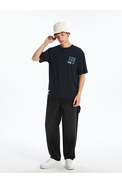 LC Waikiki Crew Neck Printed Combed Cotton Men's T-Shirt