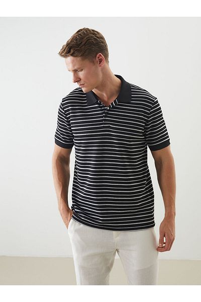 LC Waikiki Polo Neck Striped Men's T-Shirt