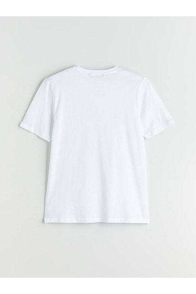 LC Waikiki New Season Crew Neck εμπριμέ χτενισμένο βαμβακερό ανδρικό Tisort - S5R651Z8