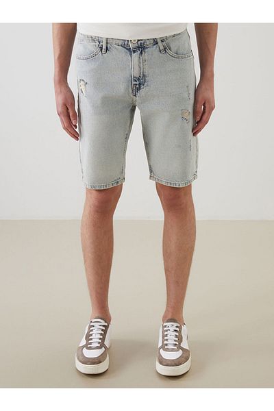 LC Waikiki Jeans Indigo Standard Fit Men's Jean Shorts