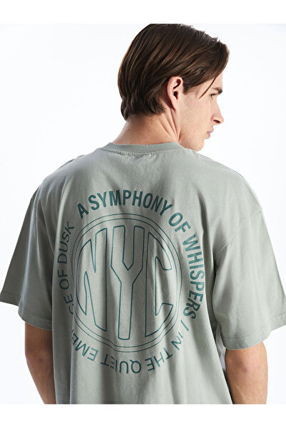 LC Waikiki RMZ GİYİM FARKIYA تي شيرت رجالي من القطن الممشط بأكمام قصيرة وياقة...