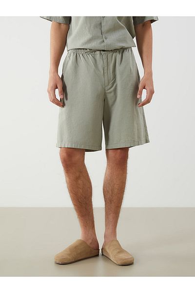 LC Waikiki Ανδρικό σορτς New Season Comfortable Fit Λινό Μικτό - S5IP44Z8