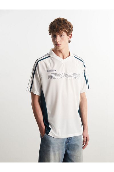 LC Waikiki New Season Polo Collar Printed Men's T-Shirt - S5M354Z8
