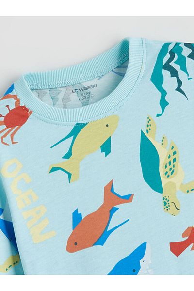 LC Waikiki Crew Neck Printed Boy's T-Shirt