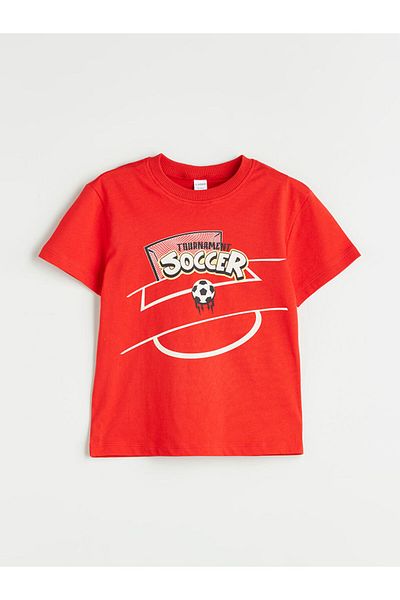 LC Waikiki Crew Neck Printed Boy's T-Shirt